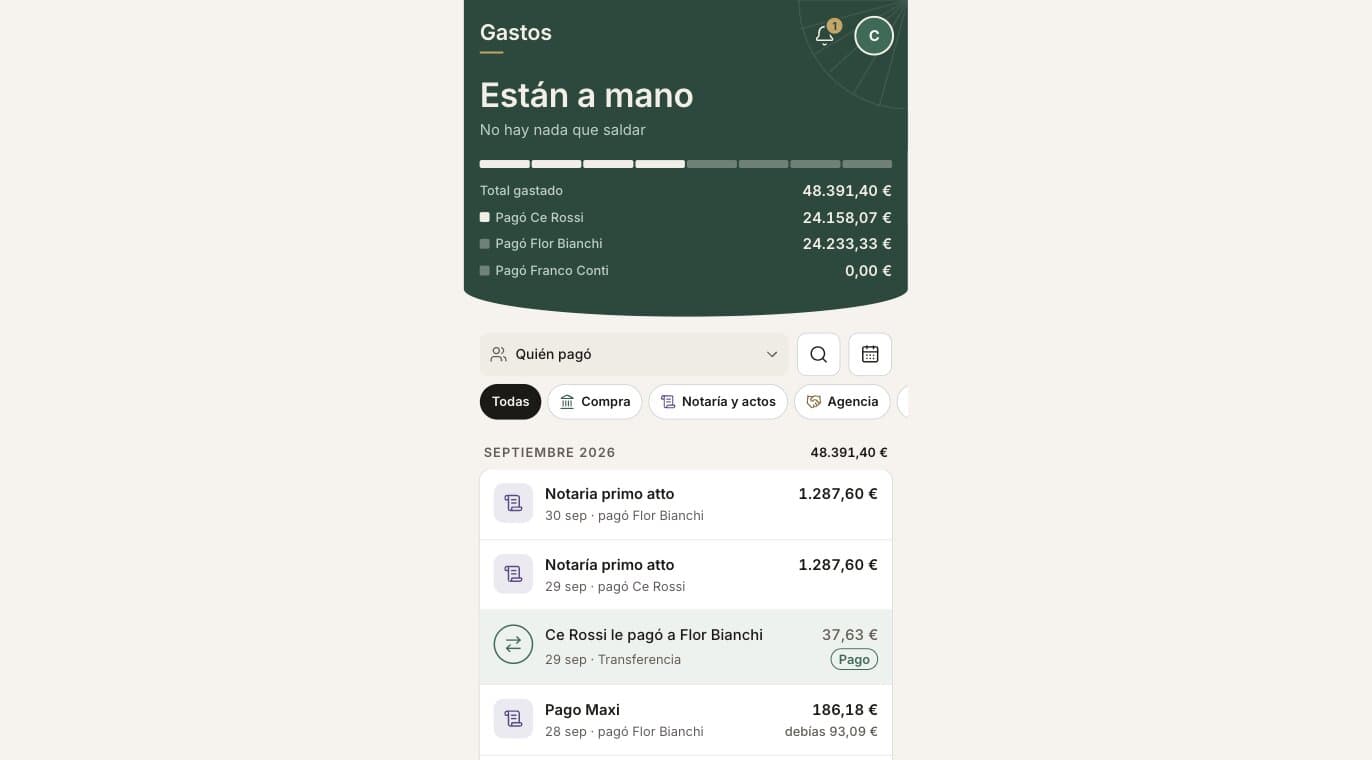 The app on a desktop browser: the same phone-width column in the middle of the screen, with empty space on both sides.
