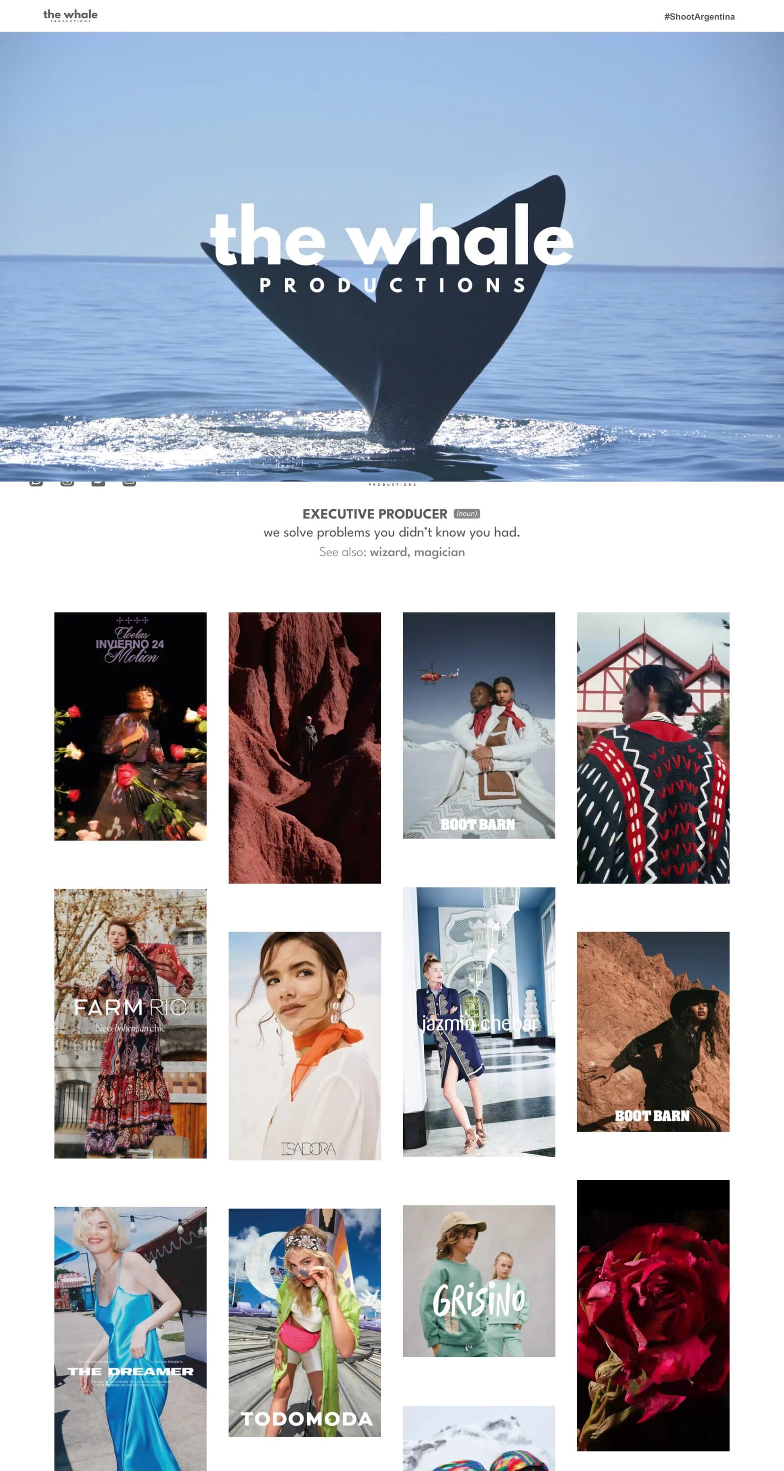 The home scrolled: the masonry grid of fashion campaign stills.
